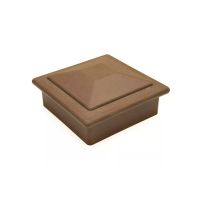 Крышка верхняя ПВХ для столба 100х100 Шоколад