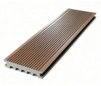 Террасная доска ДПК Базик полнотелая Шоколад