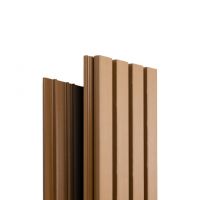 Реечная фасадная панель Техно Бронза