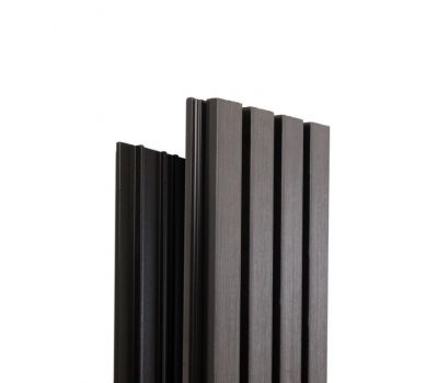 Реечная фасадная панель Техно Графит от производителя  Ecodecking по цене 921 р Реечная фасадная панель Техно Графит от производителя  Ecodecking по цене 921 р