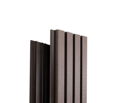 Реечная фасадная панель Техно Венге от производителя  Ecodecking по цене 921 р Реечная фасадная панель Техно Венге от производителя  Ecodecking по цене 921 р