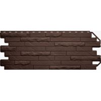 Фасадные панели (цокольный сайдинг) Кирпич антик ЭКО Коричневый