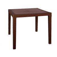 Стол квадратный FIJI Quatro Table Коричневый