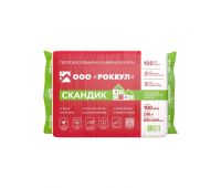 Утеплитель Роквул Скандик 100мм, 6 плит, 2.88м2, 600х800мм, 0.288м3