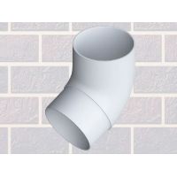 Колено трубы 67° Белое Колено трубы 67° Белое