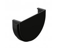 Заглушка желоба универсальная Premium ПВХ Карбон